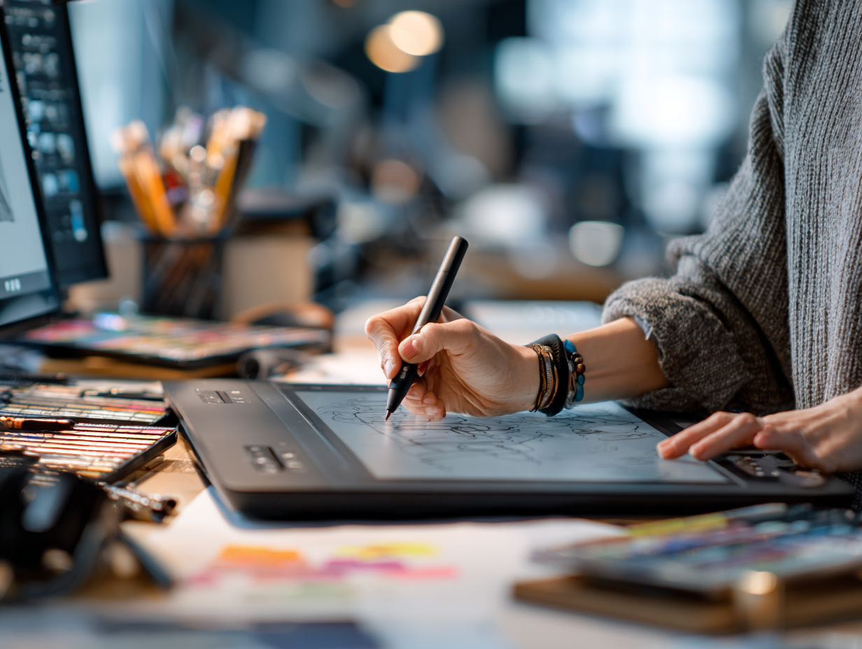 Contract signing illustration